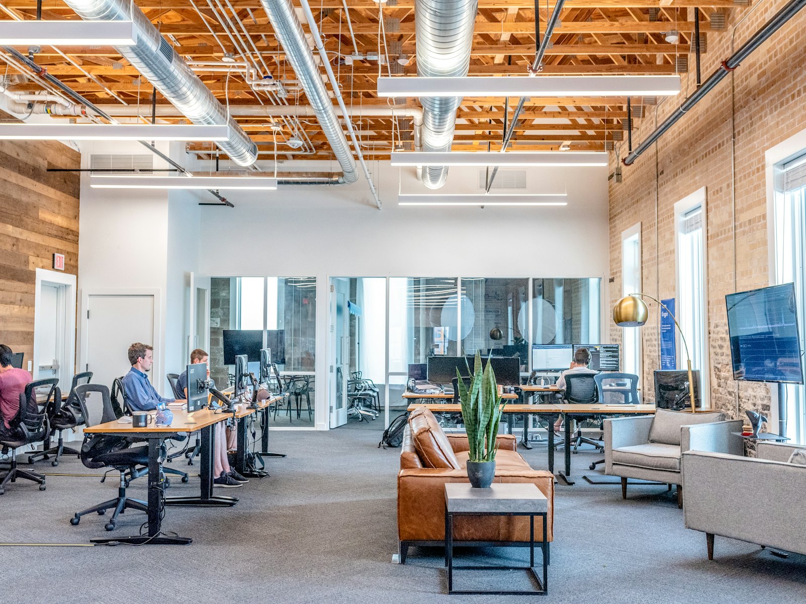 An open-plan office