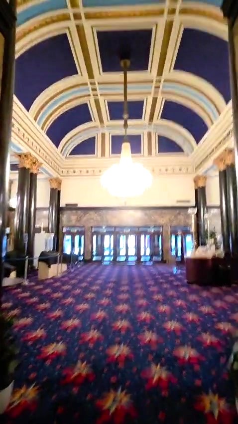 The grand foyer of the former Gaumont State Cinema, now home to Ruach City Church